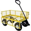 Heavy Duty Yellow Steel Garden Cart
