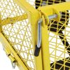 Heavy Duty Yellow Steel Garden Cart