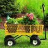 Heavy Duty Yellow Steel Garden Cart