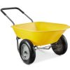 Heavy Duty 2-Wheel Multipurpose Wheelbarrow; Yellow