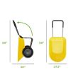 Heavy Duty 2-Wheel Multipurpose Wheelbarrow; Yellow