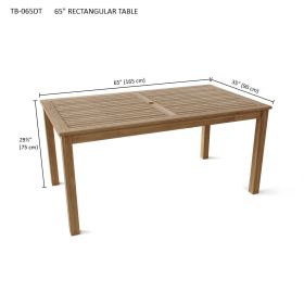 65" Rectangular Table