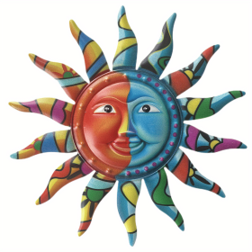Creative Metal Sun Wall Art; 1 Piece