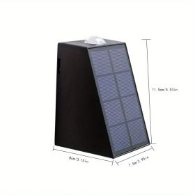 Solar Up And Down LED Wall Lights; 2 Pieces