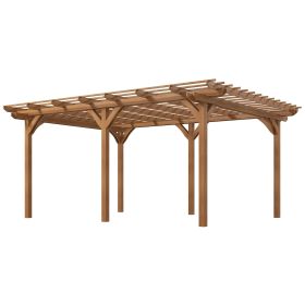 Outsunny 12' x 16' Fir Wood Pergola