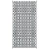 Outsunny Reversible 9'x18' Outdoor Rug; Black & White Design