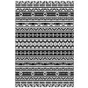 Outsunny Reversible 6' x 9' Waterproof Outdoor Rug with Carry Bag; Black & White