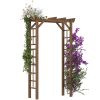 Outsunny 7' Wooden Arbor for Climbing Vines or Garden Decor