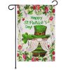 St. Patrick's Day 12x18 inch Garden Flag; Double Sided