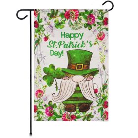 St. Patrick's Day 12x18 inch Garden Flag; Double Sided