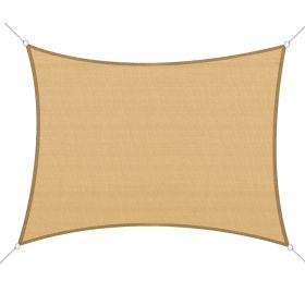 Outsunny 20x16ft Rectangle Patio UV Block Sun Shade; Sand
