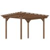 Outsunny Wooden 12x10 ft Pergola; Brown