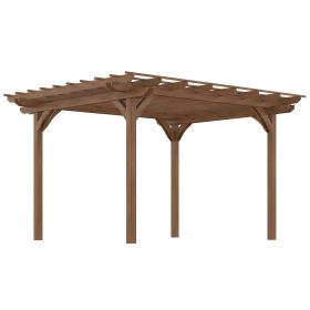 Outsunny Wooden 12x10 ft Pergola; Brown