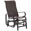 Outsunny Patio Gliding Lounger Chair; Brown