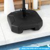 Heavy-Duty Fillable Umbrella Base with Handle; 17 Inch/88 LBS