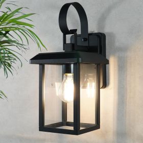 Inowel Black Exterior Wall Light Fixture; Adjustable Brightness