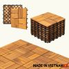 Interlocking All Weather Decking Tiles; 11.8"x11.8"; 1 Pack of 10 Tiles