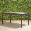 Caladesi Outdoor Grey-Washed Rectangular Dining Table; Acacia Wood