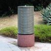 44" Tall Cylinder Water Fountain Tower