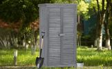 TOPMAX 3-tier Patio Storage Cabinet with Fir Wood