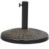Resin Umbrella Base with Wicker Style