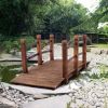 Arched Small Wooden Bridge
