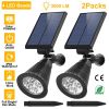 Set of 2 Outdoor Solar Spotlights