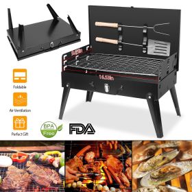 Portable Suitcase Grill; 16.7 in x 10 in x 17.7 in