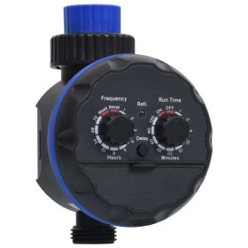 Automatic Garden Water Timer with Ball Valves; Single Outlet