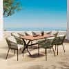 GO All-Weather Patio Dining Set with Acacia Wood Tabletop