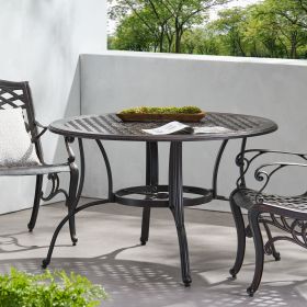 Cast Aluminum Circular Dining Table