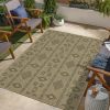 Earth Indoor/Outdoor Area Rug; Jute/Black; 7 ft. 10 in. x 10 ft. 3 in.