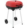 Outsunny Portable Charcoal Grill with Bottom Shelf