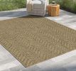 Earth Indoor/Outdoor Area Rug; Jute/Mocha; 7 ft. 10 in. x 10 ft. 3 in.