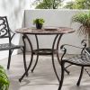 Outdoor Round Cast Aluminum Dining Table