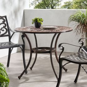 Outdoor Round Cast Aluminum Dining Table