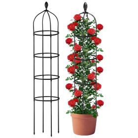 Garden Obelisk Trellis Towers; 5.9 ft; 2 Packs