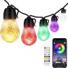 Waterproof Outdoor 52.5 ft String Lights; LED Smart Lights