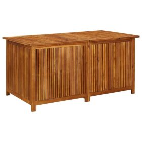 Patio Solid Acacia Wood Storage Box; 59.1"x31.5"x29.5"