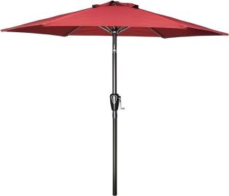 9' Patio Umbrella with Push Button Tilt/Crank
