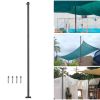 10ft Sun Sail Post Black