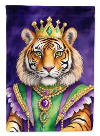 Tiger the King of Mardi Gras Garden Flag Mailbox Flag Decorative Yard Flag Banner Outside Patio Artwork Yard Flower Beds, Garden Size, Multicolor
