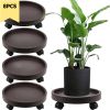Circular Plant Rack with 4 Lockable Wheels; 8 Piece Set
