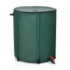 Portable and Collapsible Rain Barrel; 53 Gallon