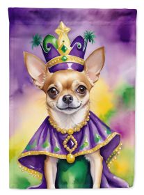 Garden/Yard Flag; Chihuahua King of Mardi Gras