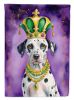 Garden/Yard Flag; Dalmatian King of Mardi Gras