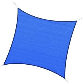 Outsunny Sail Canopy Sun Shade; Blocks UV Radiation for Patio Backyard; 24' x 24'; Blue