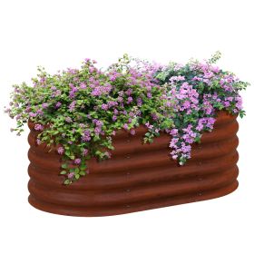 Outsunny 3.5' x 2' x 1.4' Galvanized Raised Garden Bed Kit