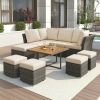 U_STYLE 10 Piece Outdoor Conversation Set