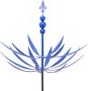 Extra Large Outdoor Metal Wind Spinner with Stake; For Yard or Garden
